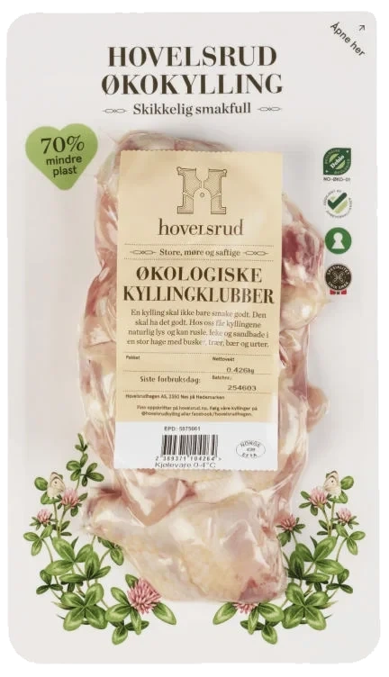 Kyllingklubber Økologisk Ca475g Hovelsrud