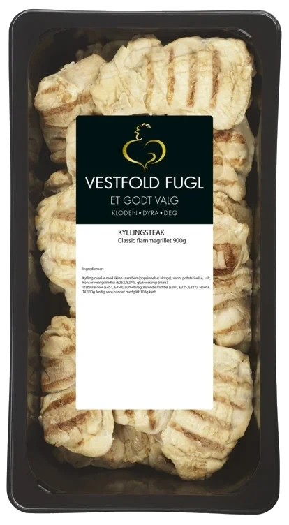 Kyllingsteak Classic Flammegrillet 900g Fryst Vestfold Fugl