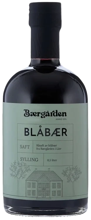Blåbærsaft 0,5l Fl Bærgården