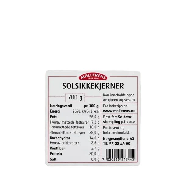 Solsikkekjerner  700g