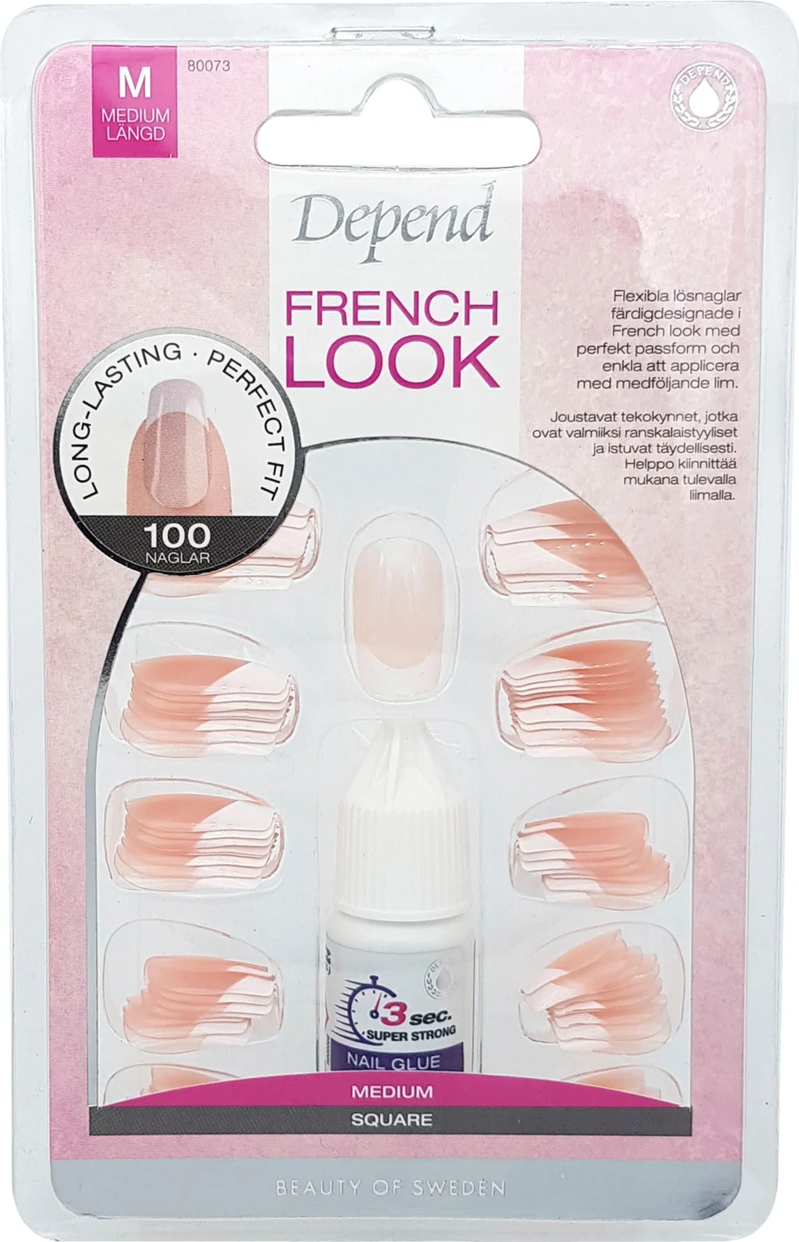 Depend French Fashion 100-pack Square