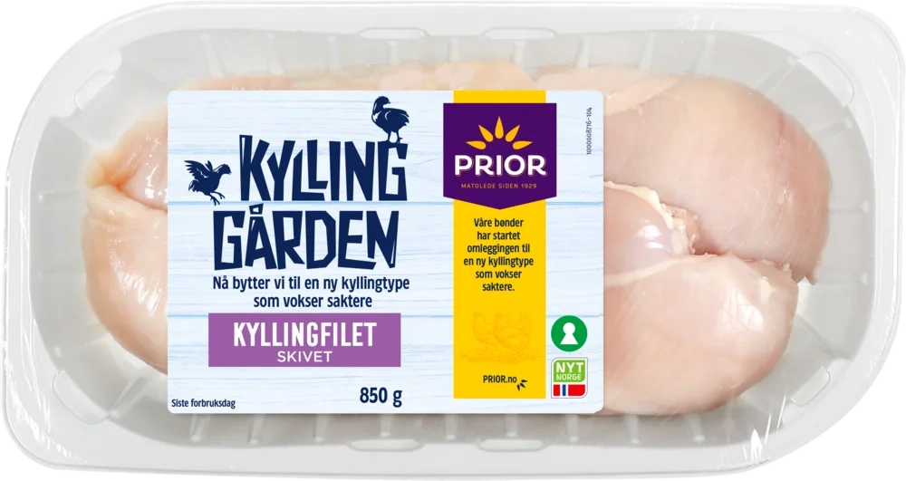 KyllingGården Kyllingfilet Skivet 850g