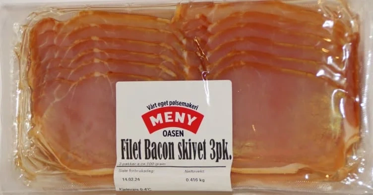 Filetbacon i Skiver 3 Pk