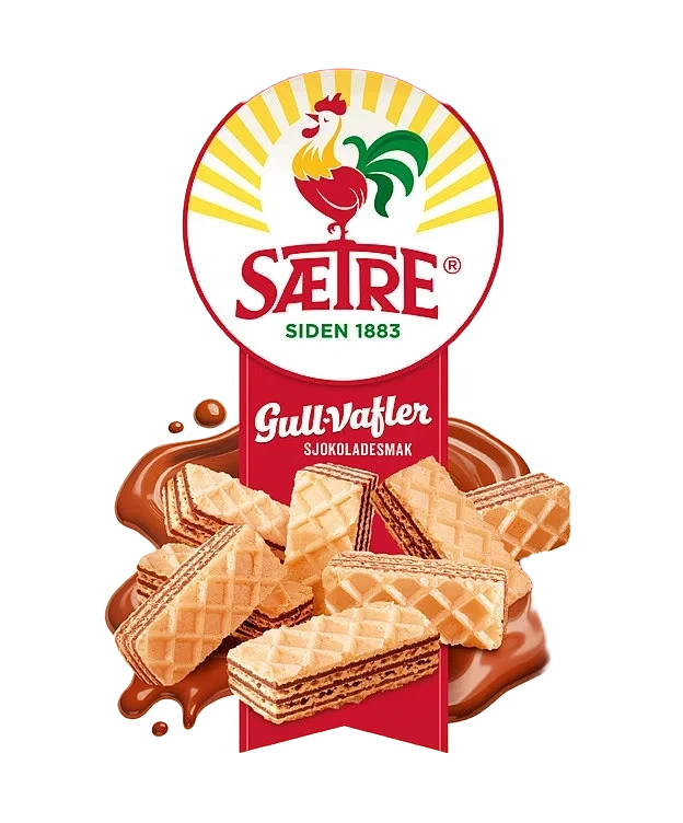Gullvafler Sjokolade 250g