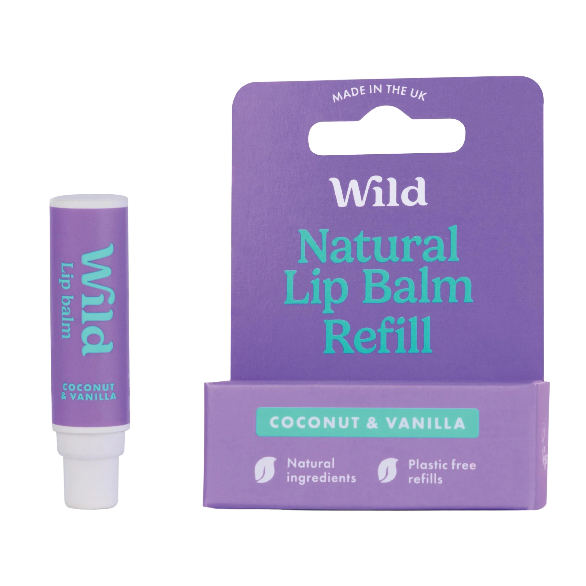 Wild Lip Balm Coconut Vanilla Refill, 4,5 g
