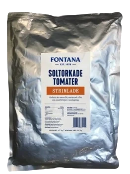 Tomater Soltorkade strimlade påse