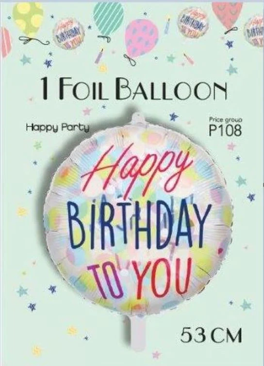 Folieballong Transparent