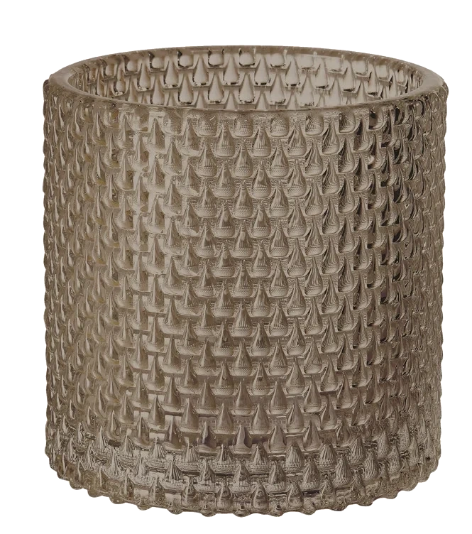 Lysholder calm dusk glass  80x80mm 1stk