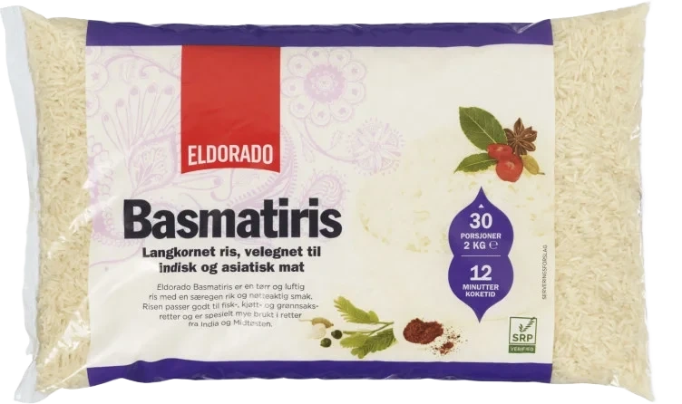 Basmatiris 2kg Eldorado