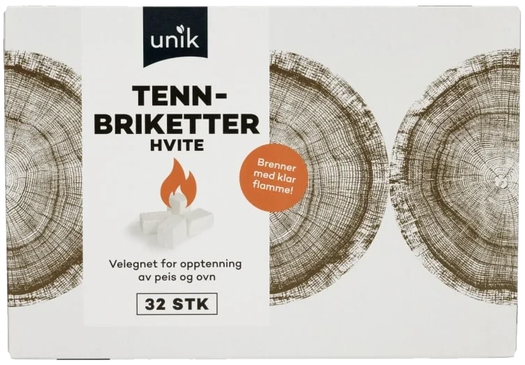 Tennbriketter Hvite 32stk