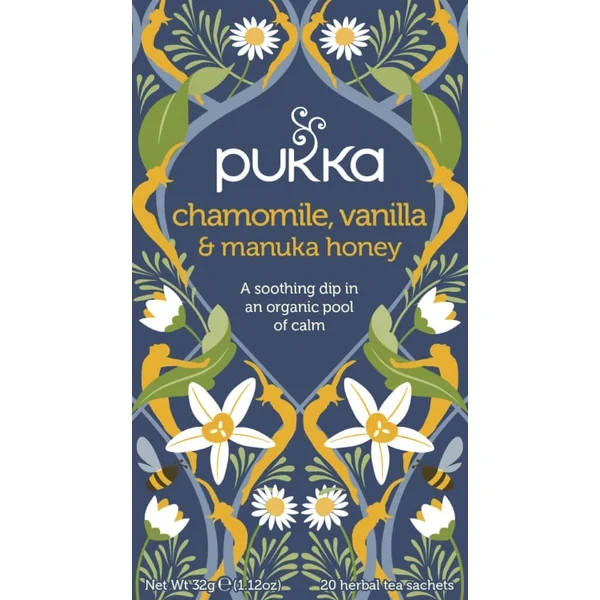 Chamomile Vanilla &Honey Urtete Økol 20pos Pukka