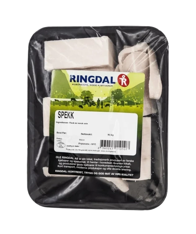 Spekk i Plastbeger Ringdal