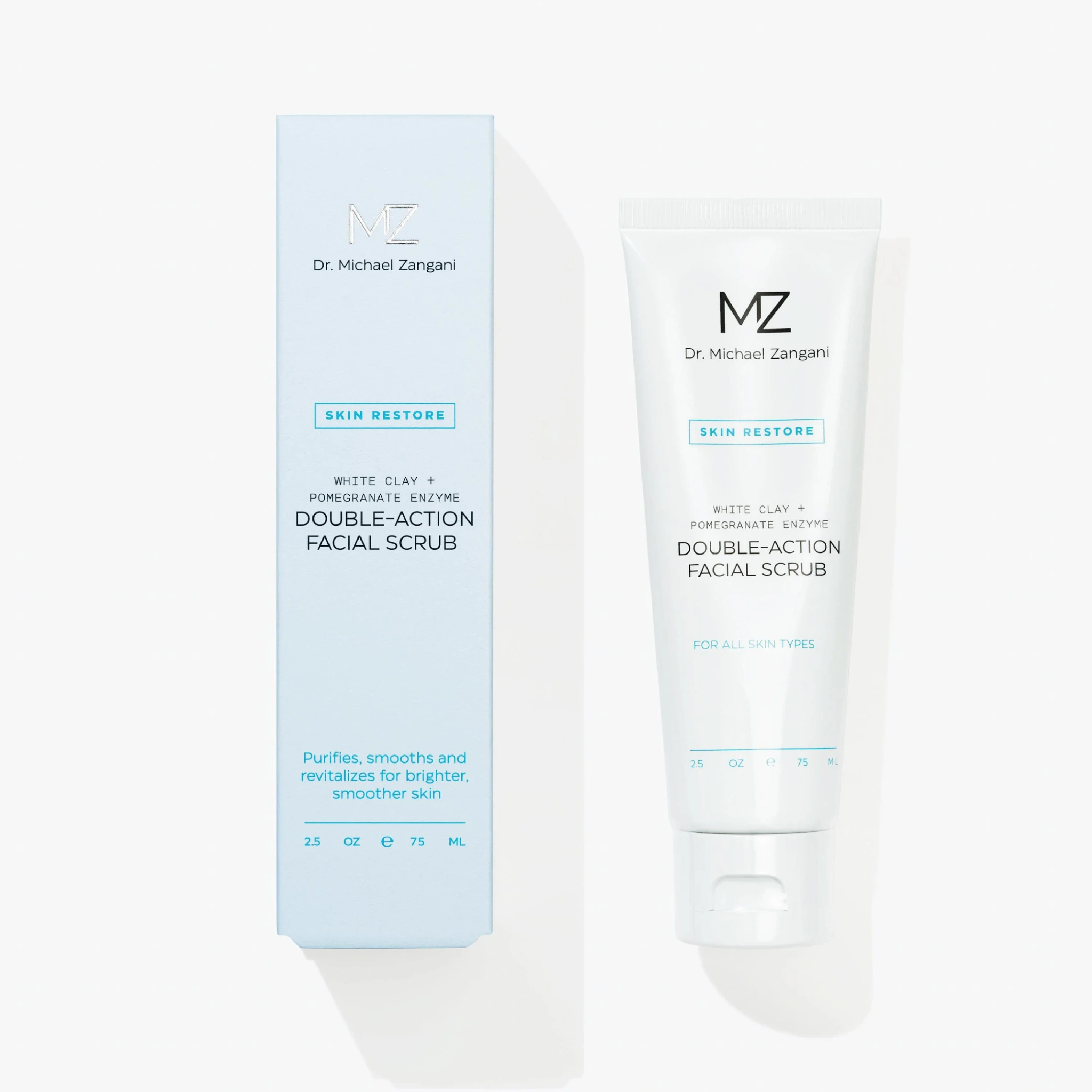 Dr. Michael Zangani Skin Restore Double-Action Facial Scrub, 75 ml