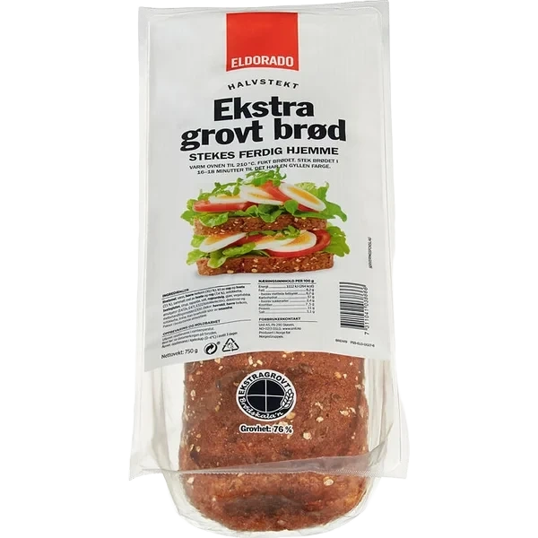 Grovbrød Lettstekt 750g Eldorado
