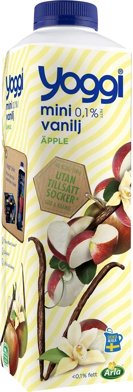 Yoggi mini äpple vanilj