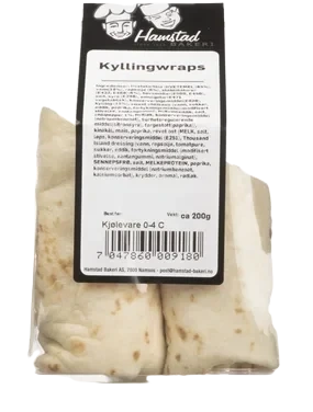 Wraps med Kylling 200g Hamstad