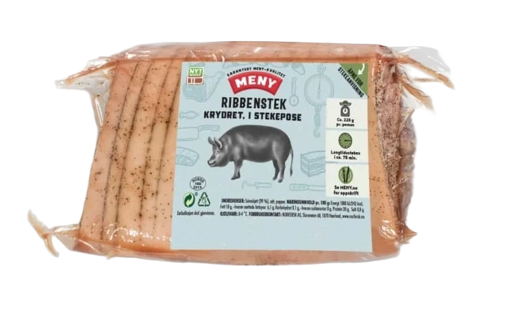 Svin Ribbenstek Krydret i Stekepose Ca1,3kg
