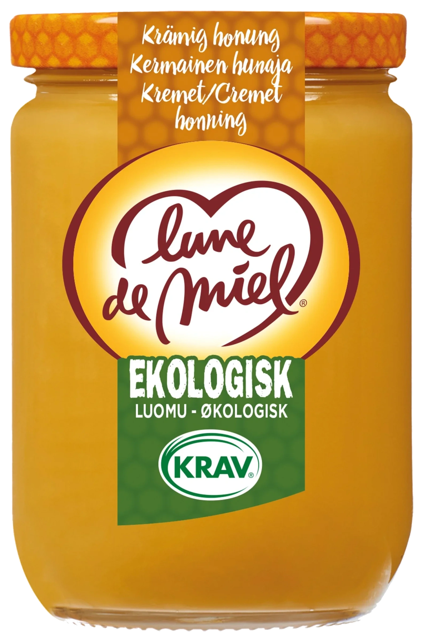 Ekologisk krämig blomsterhonung