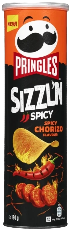 Pringles Sizzlin Spicy Chorizo 180g