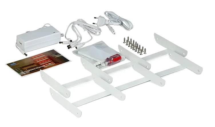 Led Mini Lamp Ladestasjon For 4 Led Sett 32lys
