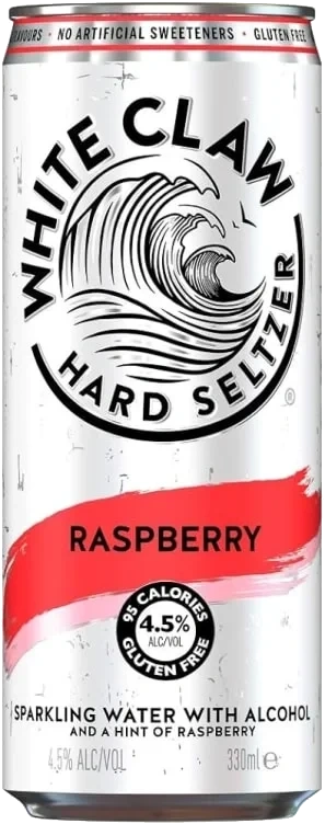 Hard Seltzer Raspberry 0,33l boks White Claw