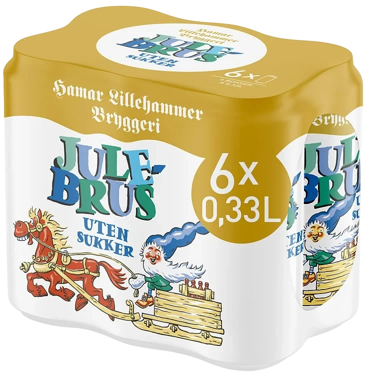 Hamar Julebrus Lett 0,33lx6 boks