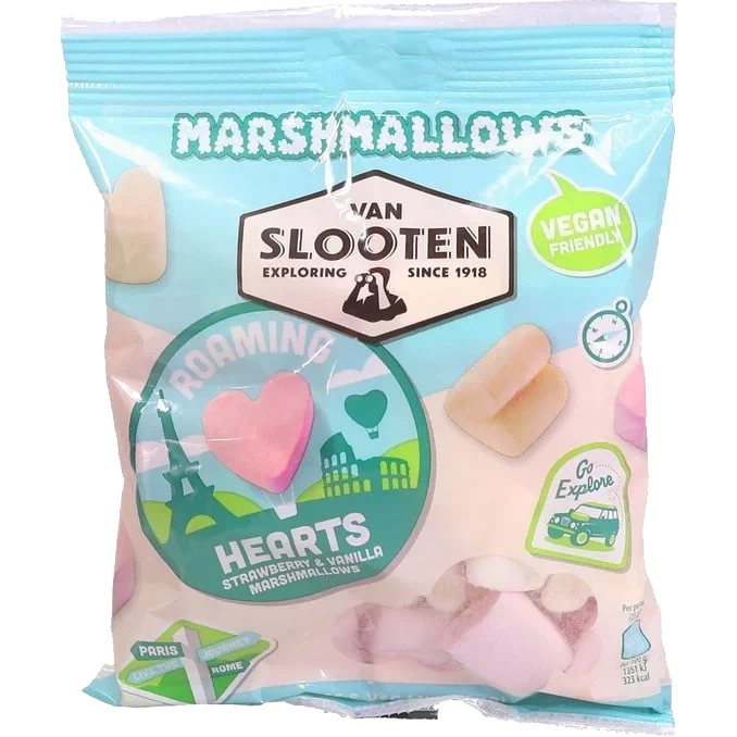 Marshmallows Hjärtan Jordgubb & Vanilj