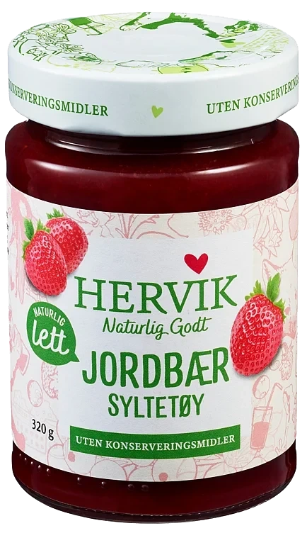Lett jordbærsyltetøy   320g