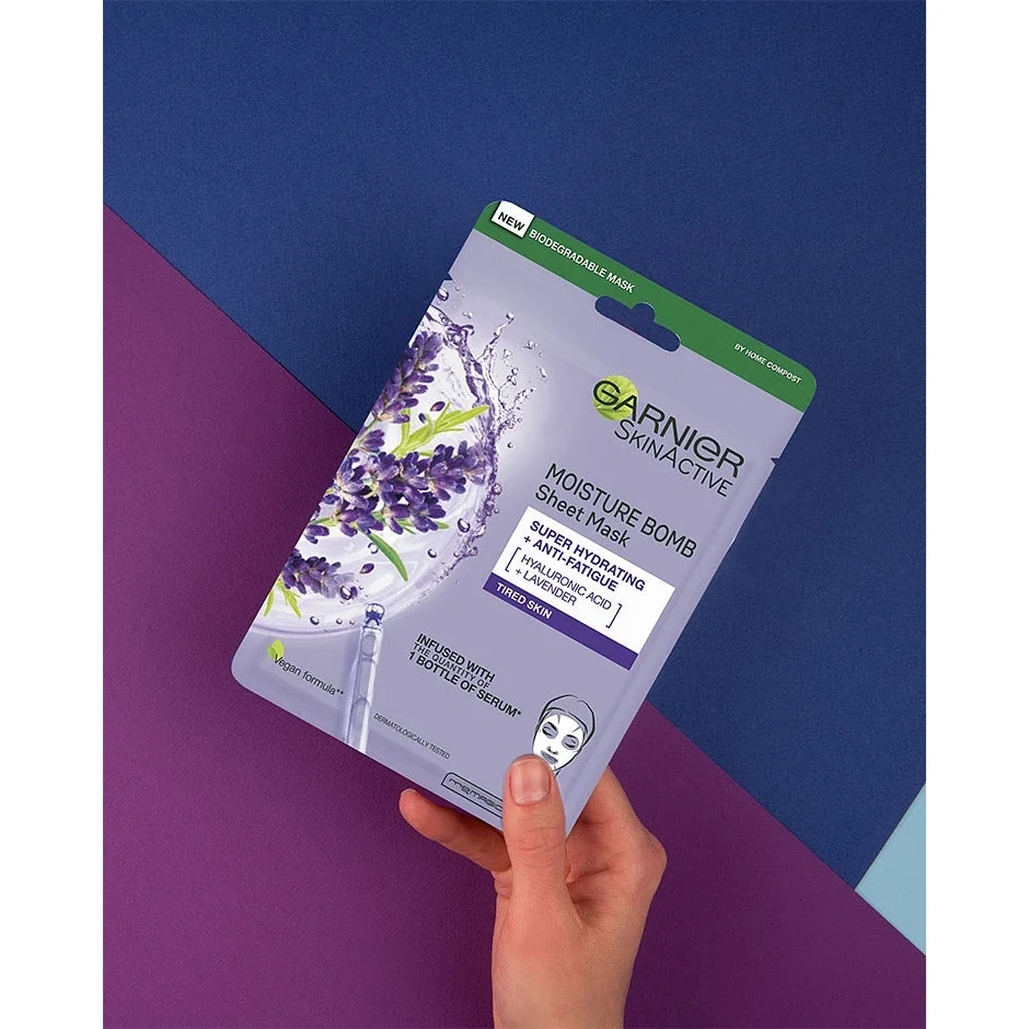 Garnier Maske Skin Active Tissue Lavendel 28g