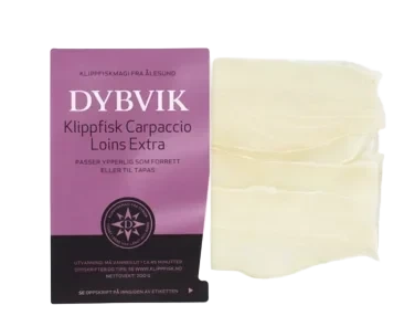 Dybvik Carpaccio Klippfisk Loin 100g