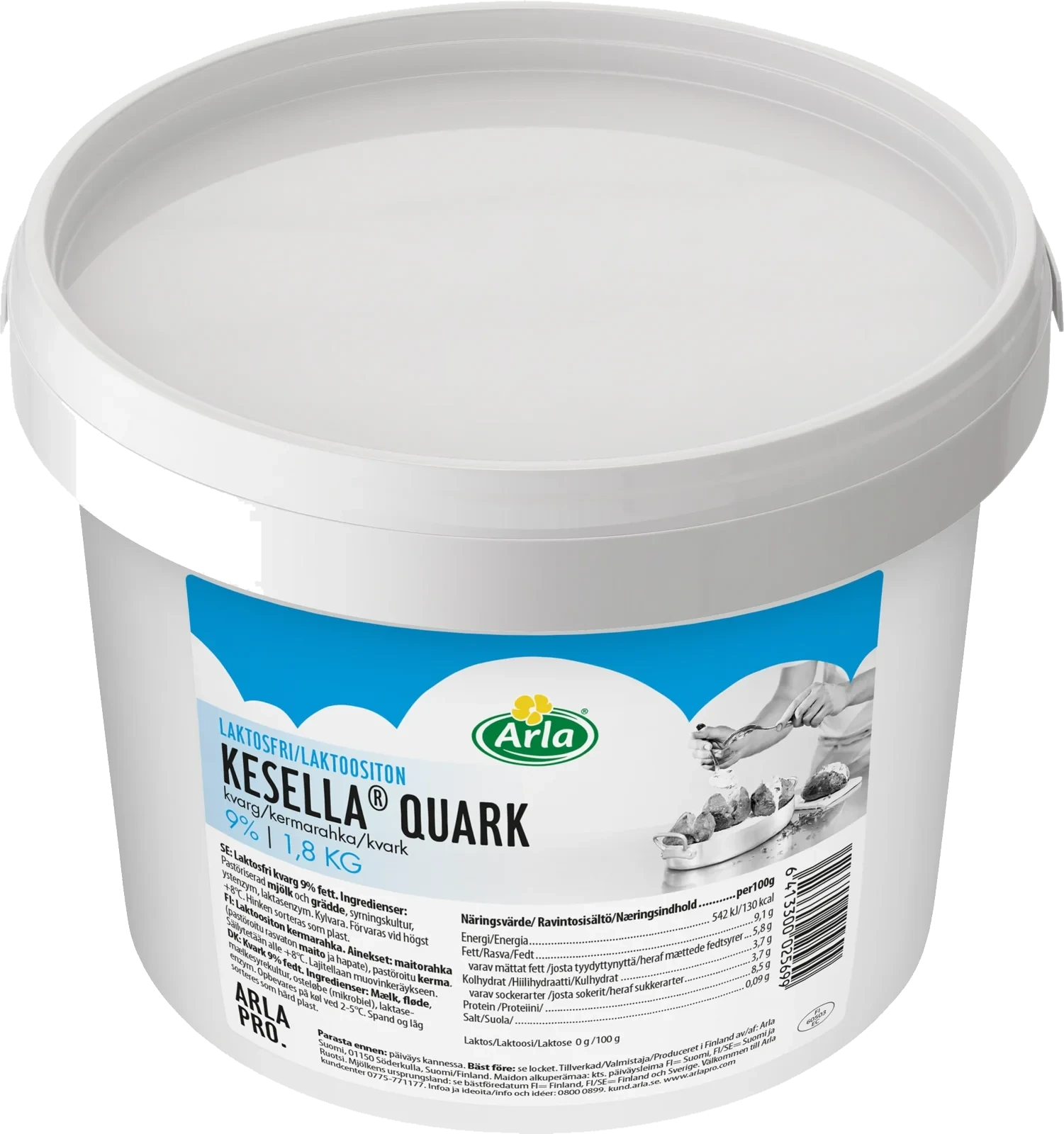 Kesella® laktosfri kvarg 9% hink