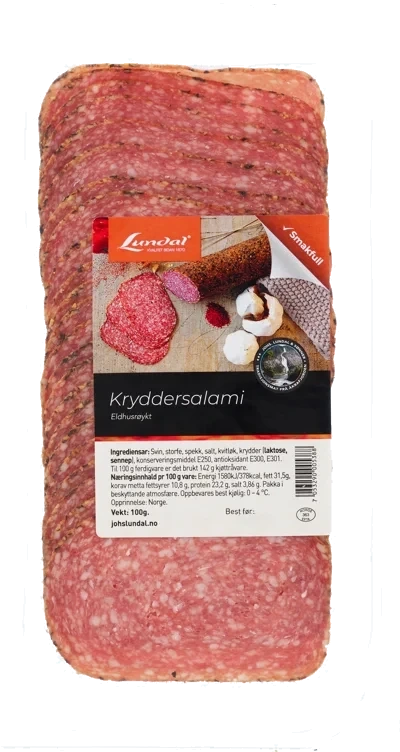 Kryddersalami eldhusrøykt   100g