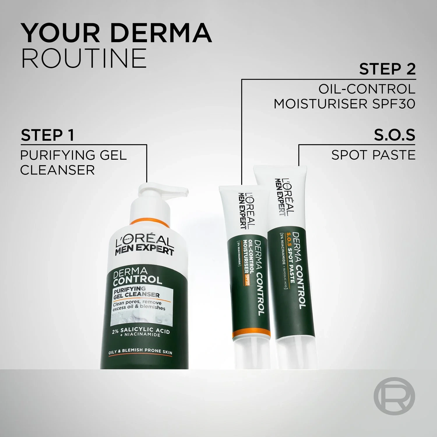 L'Oréal Paris Men Expert Derma Control Moisturiser SPF30 For All Skin Types