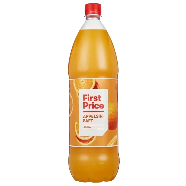 Appelsinsaft Sukkerredusert 1,5l First Price