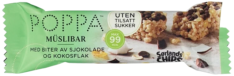 Poppa Muslibar Kokos&Sjokolade 23g