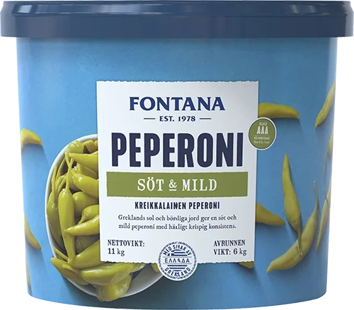 Peperoni Söt & Mild AAA plasthink
