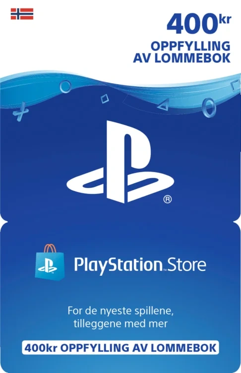 Gavekort Playstation 400nok