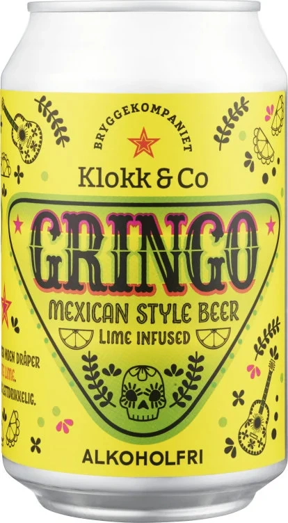 Gringo Alk.Fri 0,33l boks Klokk&Co