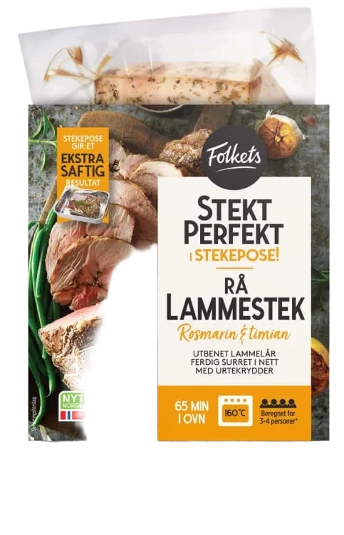 Lammestek Stekepose Stekt Perfekt 0,8-1,5kg