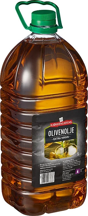 Extra Virgin Olivenolje, Kjøkkensjefens, 5l Pet Kanne