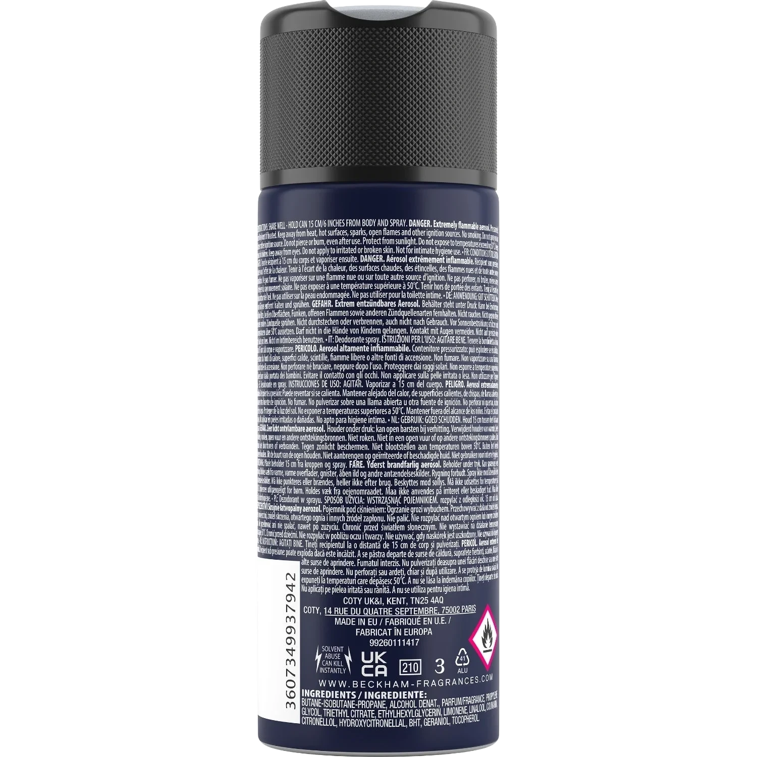 David Beckham Classic Blue Deodorant Spray