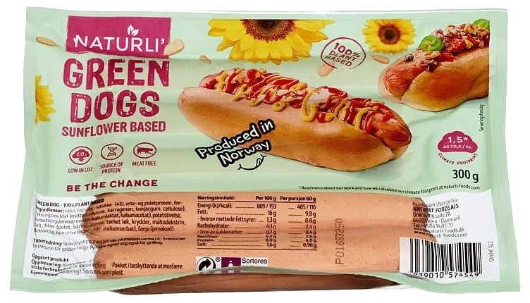 Naturli' green dogs  300g