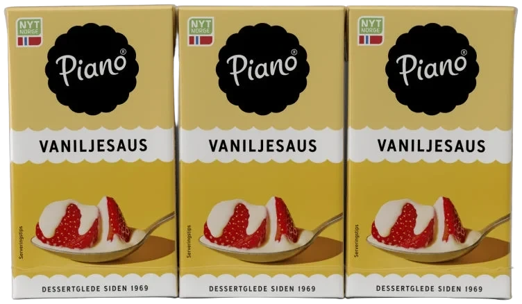 Piano Vaniljesaus 750ml Tine