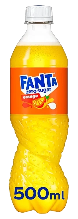Fanta Orange Zero Sugar 0,5l flaske