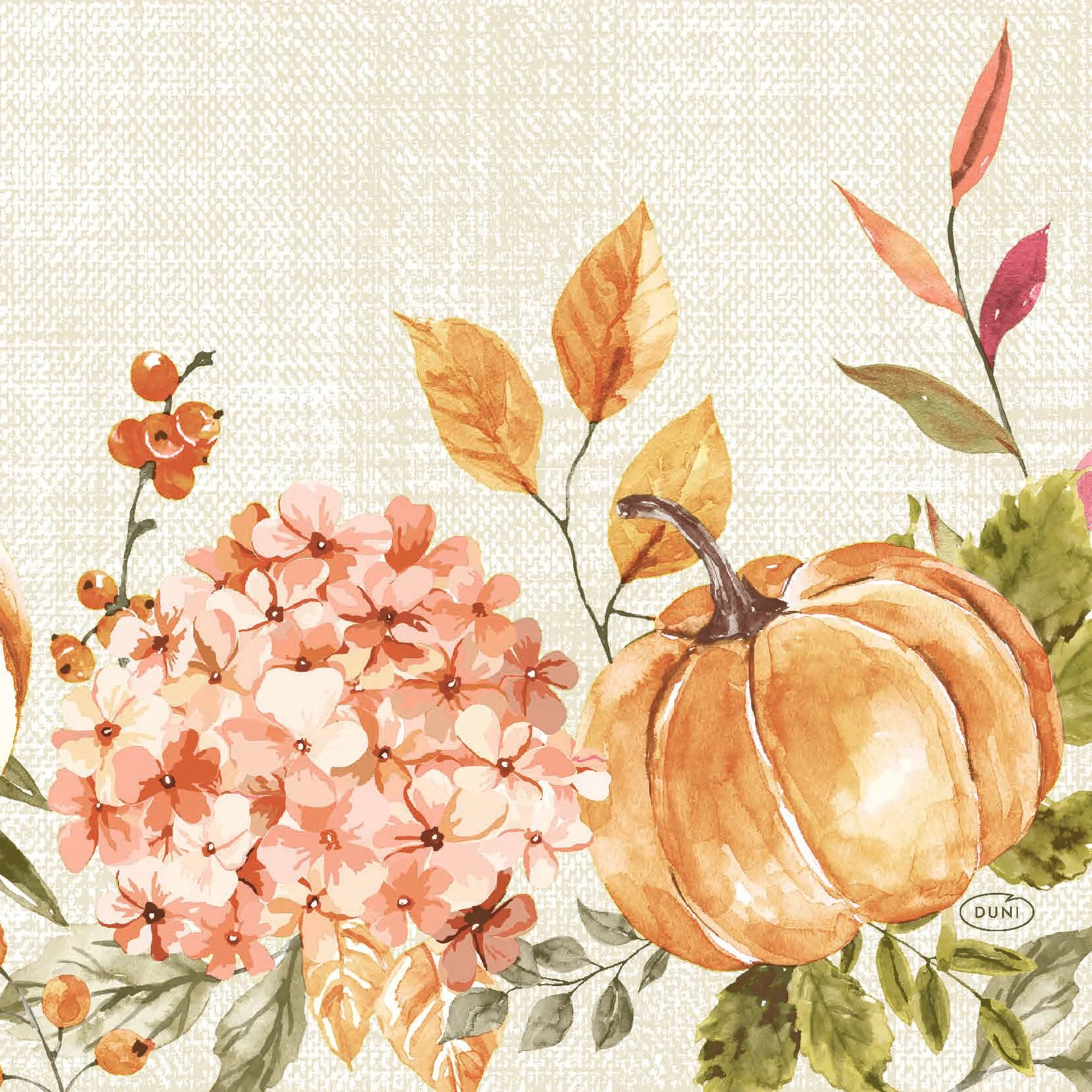 Serviett 3l33cm Spicy Pumpkin