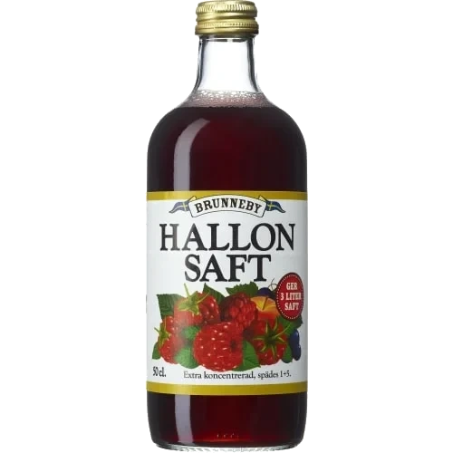 Hallon Extra Koncentrerad Saft Glas
