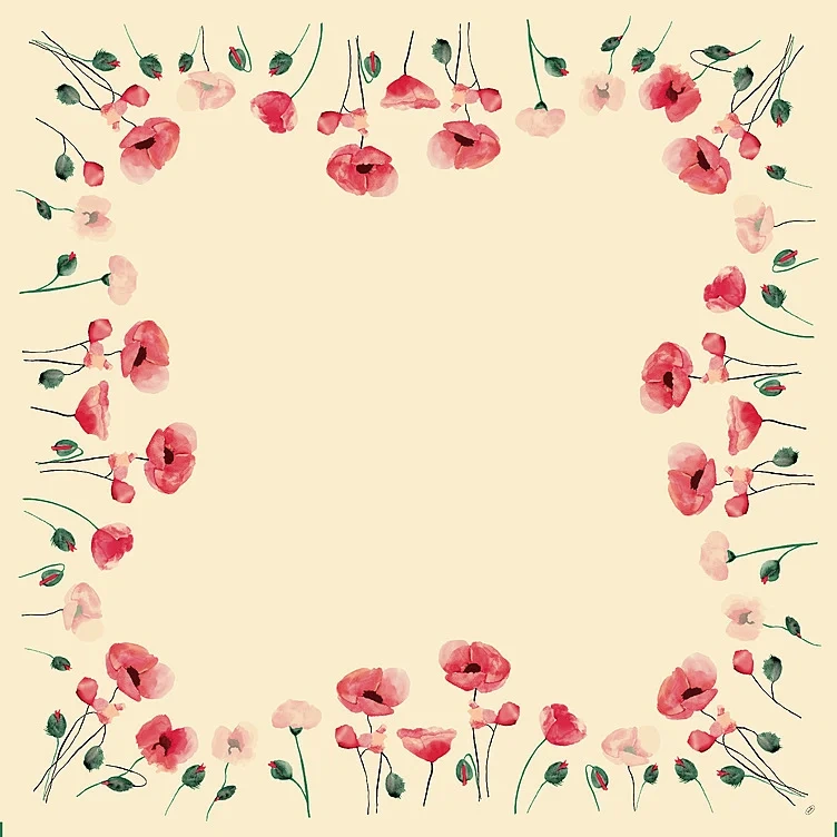 DUNI AS Snippduk Dunisilk 84x84cm Poppy Charm