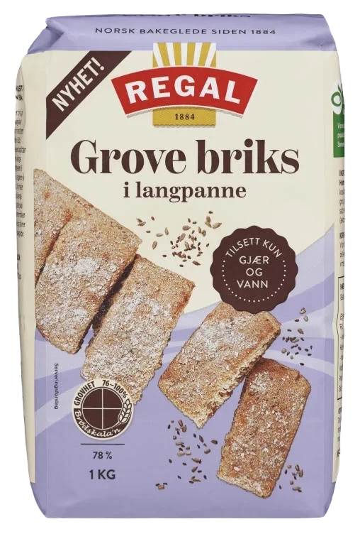 Grove Briks i Langpanne 1kg Regal
