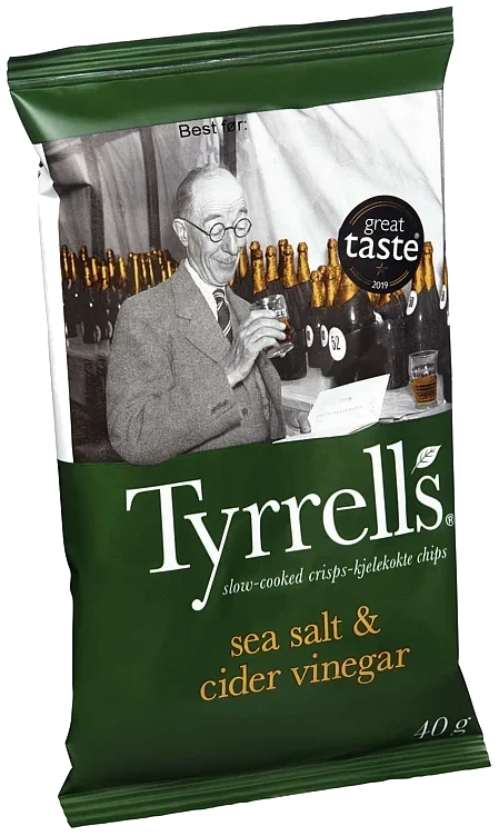 Tyrrells havsalt & cider vinegar   40g