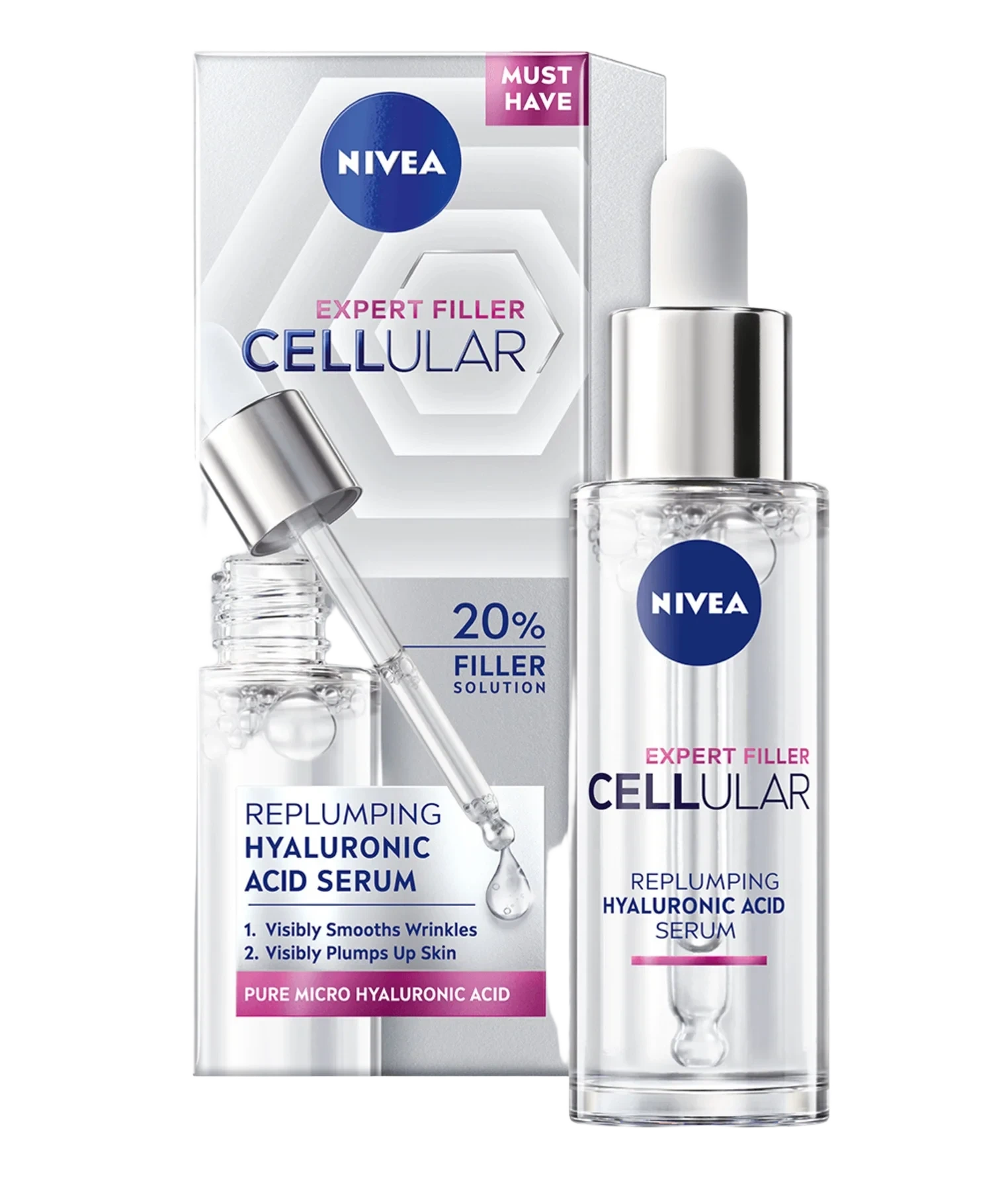 Nivea Cellular Expert Filler Hyaluron Replumping Serum, 30ml